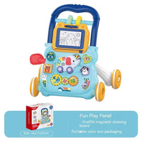 3-in-1 Interactive Baby Walker & Activity Center